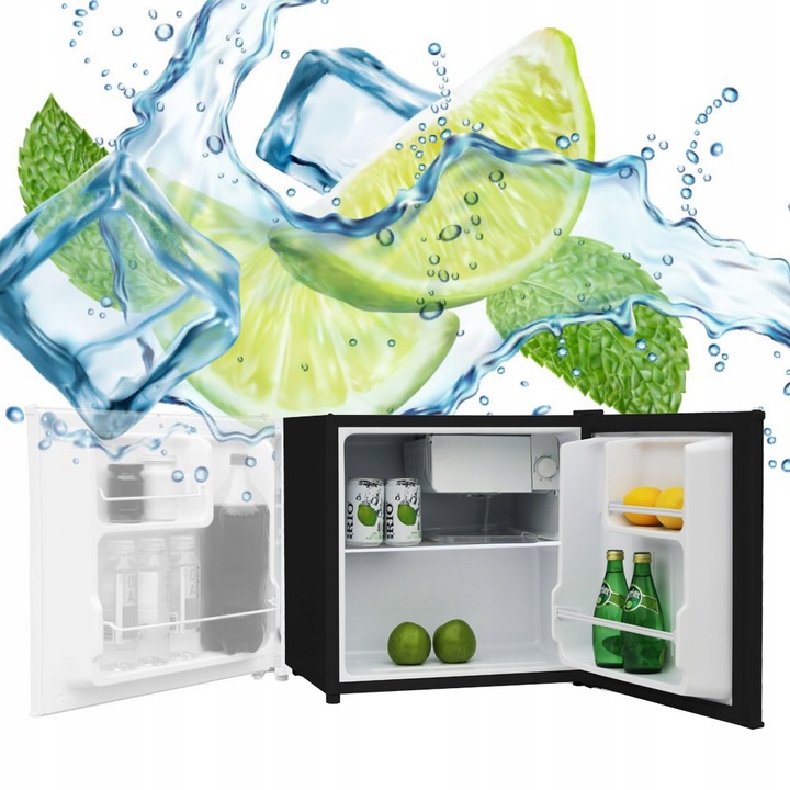 MINI LODÓWKA MAŁA PODBLATOWA zamrażarka CHŁODZIARKA SREBRNA hotelowa