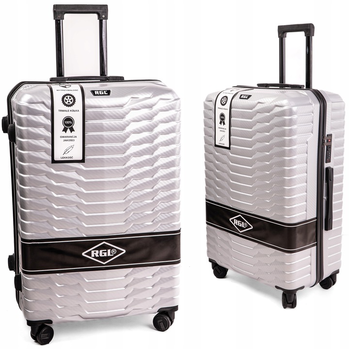DUŻA WALIZKA PODRÓŻNA XXL NA 4 KÓŁKACH TORBA POLICARBON RGL