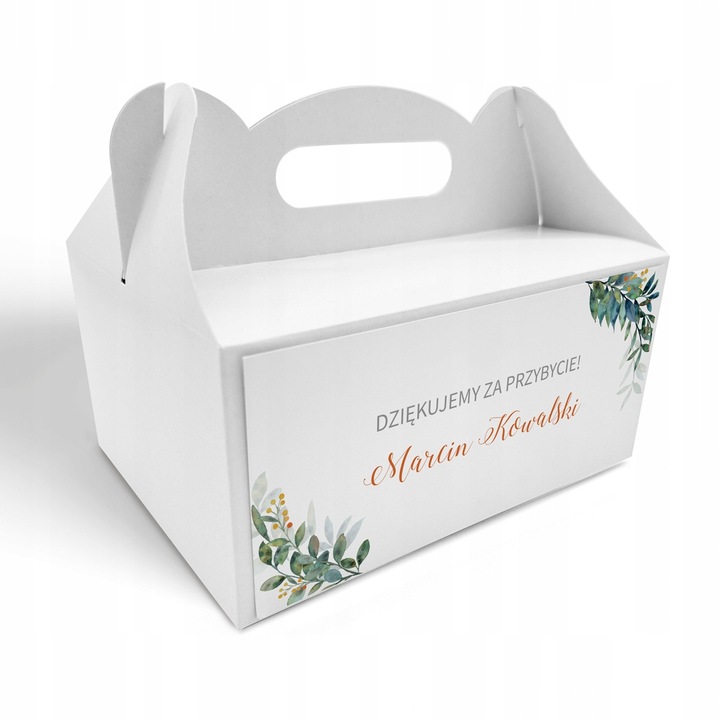 Pudełko na ciasto 10szt Personalizacja Podziękowanie 1 Komunia Święta WZORY