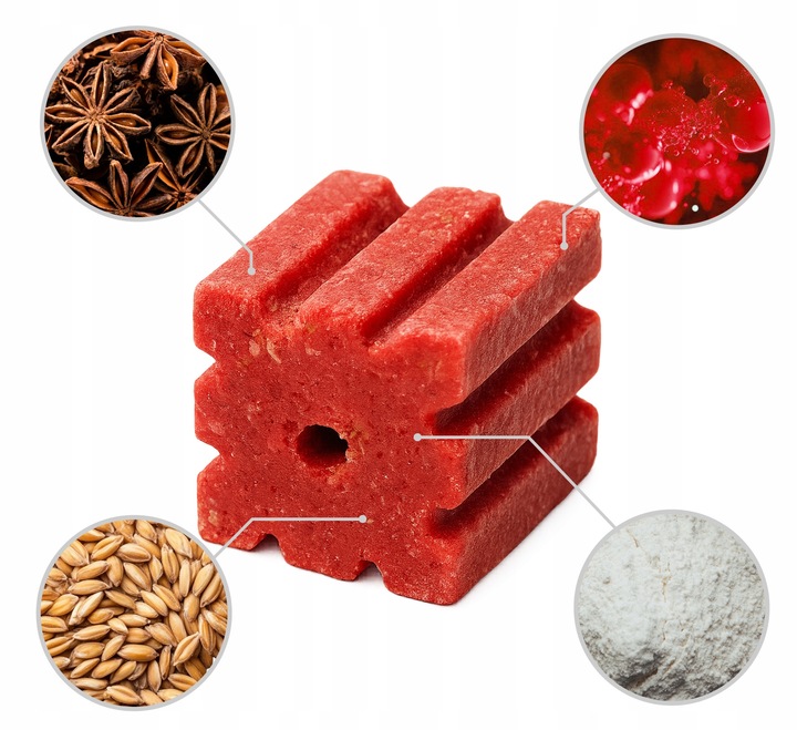 MOCNA TRUTKA NA MYSZY SZCZURY CZERWONA KOSTKA BROMADIOLONE NO PEST 1KG