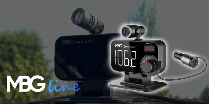 Transmiter FM Bluetooth 5.0 ładowarka USB QC 3.0