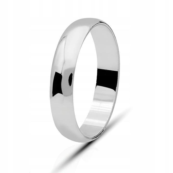 Pierścionek srebro pr. 925 Obrączka Polerowana Szerokość 4 mm | r. 13