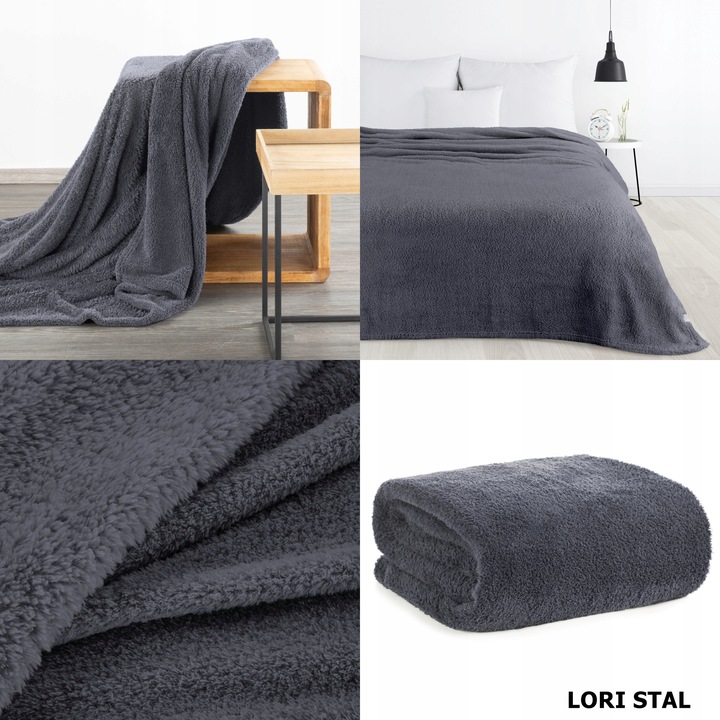 Komplet narzut na kanapę + fotele gruby ciepły koc mikrofibra 3D kolory HIT