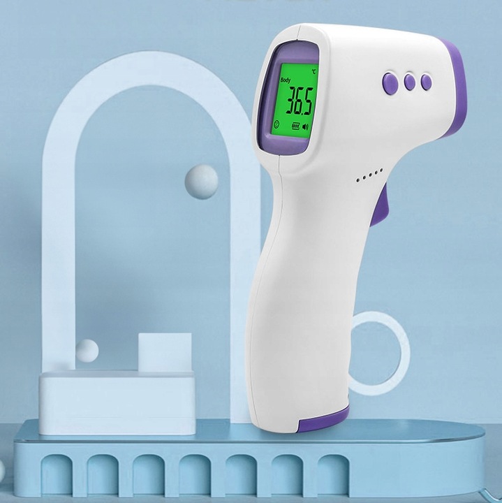 TERMOMETR BEZDOTYKOWY NA PODCZERWIEŃ LCD ELEKTRONICZNY CYFROWY DOKŁADNY