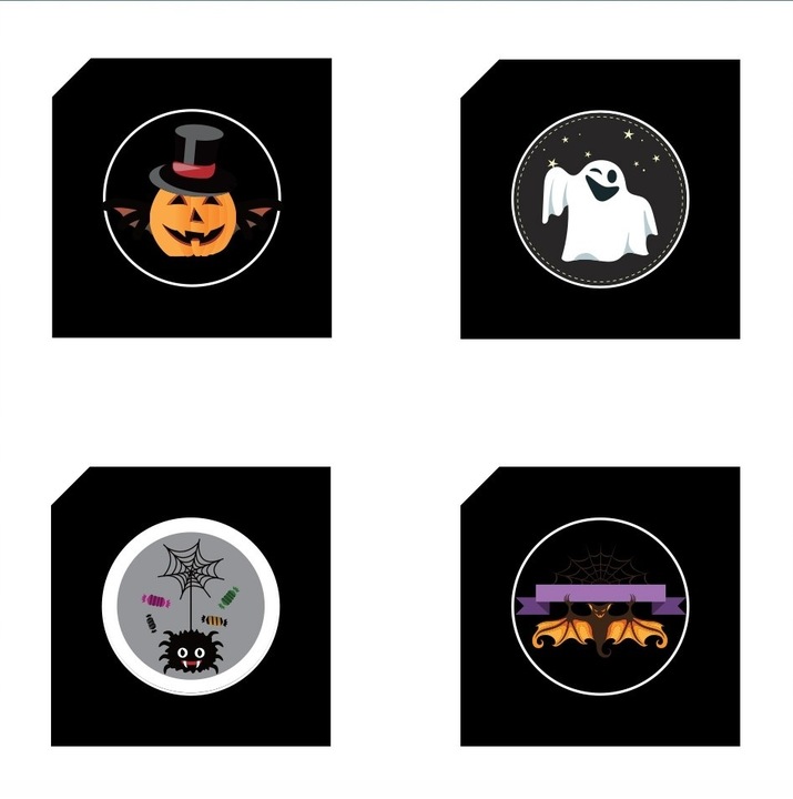 Projektor LED wymienne slajdy 4 wzory ZAR0442