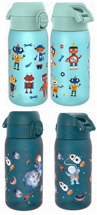 ION8 Dziecięcy bidon butelka na wodę do szkoły przedszkola BPA Free 400ml