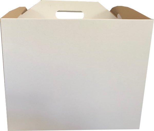 PUDEŁKO KARTON OPAKOWANIE NA TORT Z RĄCZKĄ 30x30x28 cm (5 sztuk) +