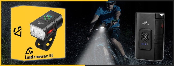 LAMPKA ROWEROWA PRZEDNIA TYLNA LED PRZÓD AKUMULATOROWA ZESTAW LAMPEK USB