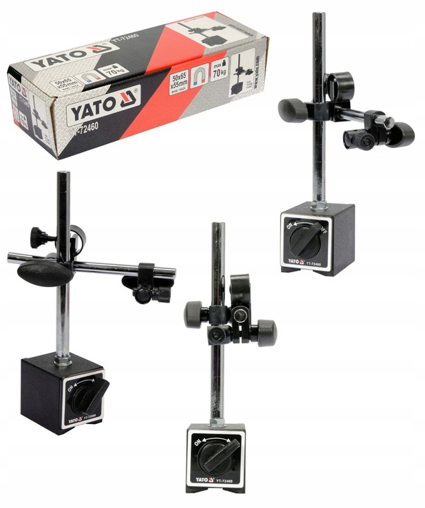 YATO STATYW MAGNETYCZNY DO CZUJNIKA ZEGAROWEGO