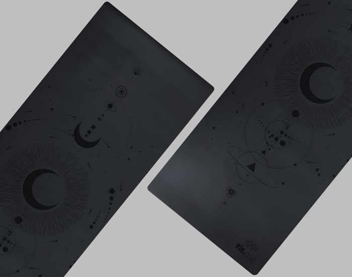 MATA PREMIUM DO JOGI ĆWICZEŃ CIĘŻKA KAUCZUK PU WZÓR KSIĘŻYCA ANTYPOŚLIZGOWA