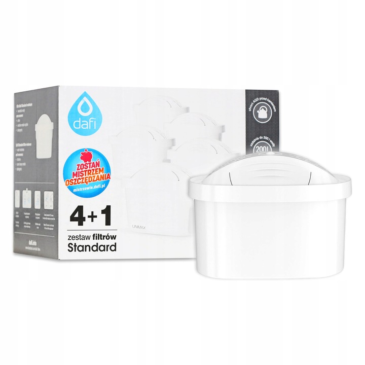 5 SZTUK WKŁAD FILTR DZBANKA DAFI UNIMAX ORYGINALNY