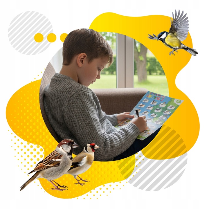 KARMA DLA PTAKÓW 20kg ZE SŁONECZNIK DROBNE ZIARNO DO KARMNIK + PLAKAT