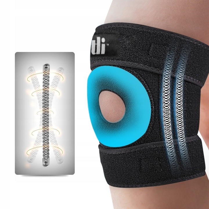 ORTEZA KOLANA Stabilizator z Usztywnieniem OPASKA STAWU KOLANOWEGO RZEPKI