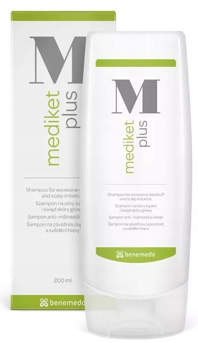 Mediket plus, szampon, na silny łupież i świąd skóry głowy, 200 ml