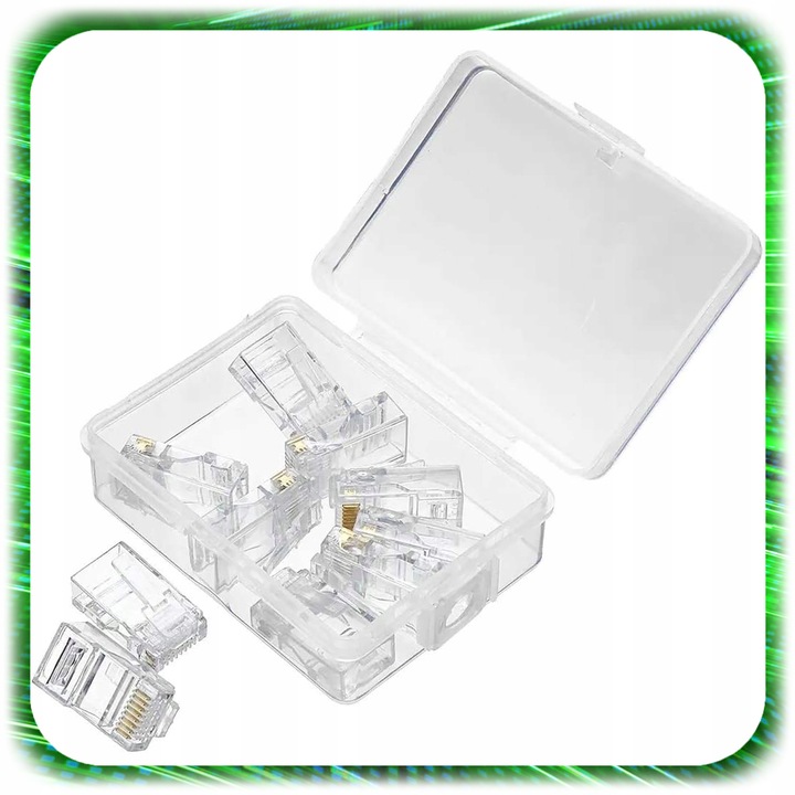 TESTER KABLI SIECIOWYCH RJ45 Przewodów Zaciskarka ZESTAW Sieci LAN ŚCIĄGACZ