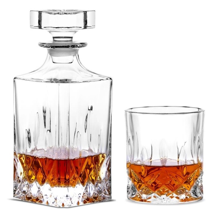 ZESTAW WHISKY KARAFKA SZKLANK BOHEMIA CLASSICO 1+6