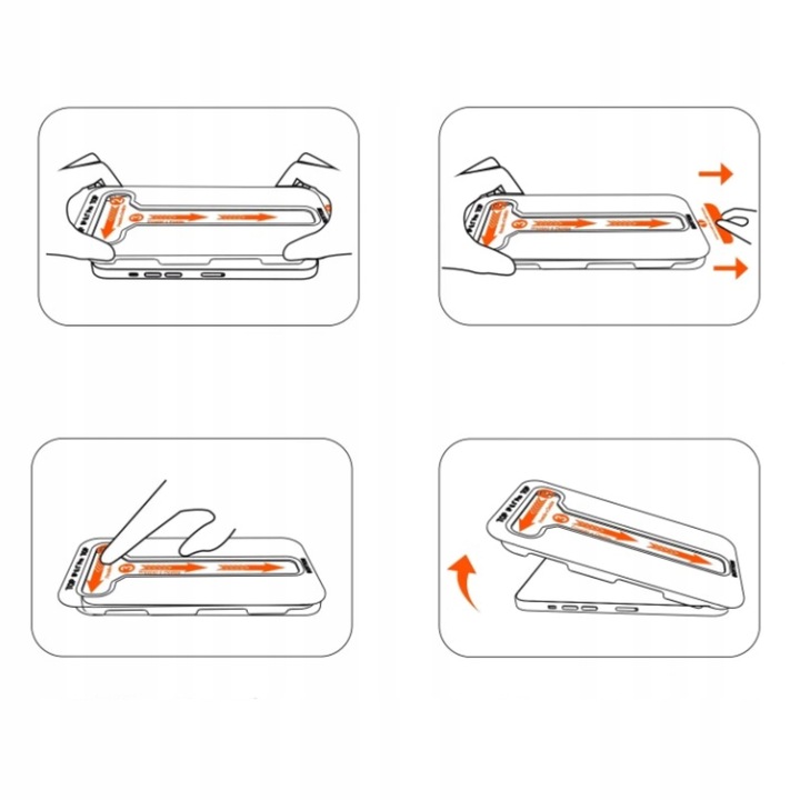 Szkło hartowane 9H Warthog do Apple iPhone 15 Pro 2szt. z Aplikatorem EZFit
