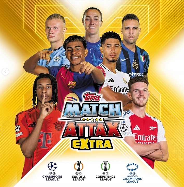 Album na Karty Piłkarskie Match Attax Extra 2025 Topps Mega Zestaw Startowy