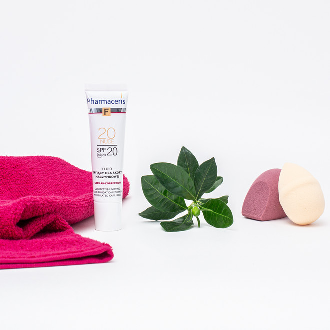Pharmaceris F fluid naczynkowa 20 NUDE podkład do twarzy 30 ml