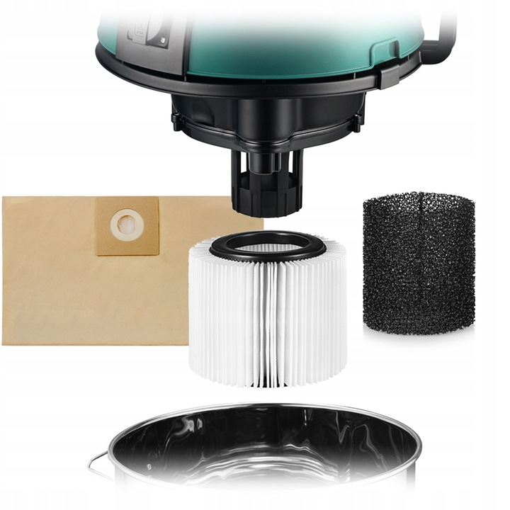 MOCNY ODKURZACZ PRZEMYSŁOWY SUCHO MOKRO GNIAZDKO 3300W HEPA GIPS POPIÓŁ