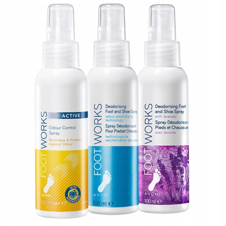 AVON ZESTAW 3 x Spray do Stóp 100 ml