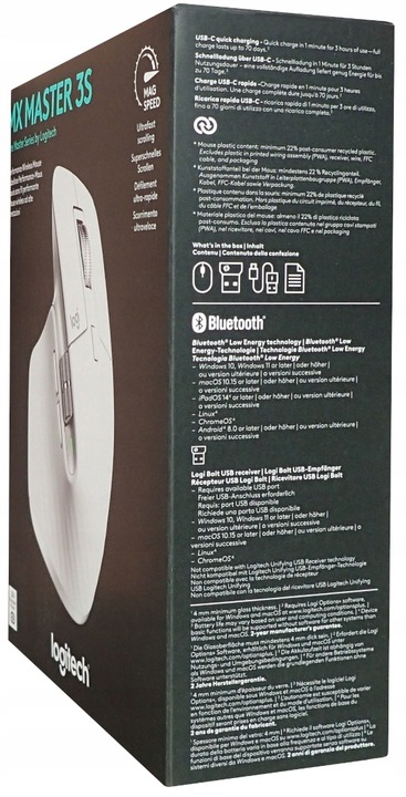 Myszka Mysz Bezprzewodowa Bluetooth Logitech MX Master 3s do PC Mac Laptopa