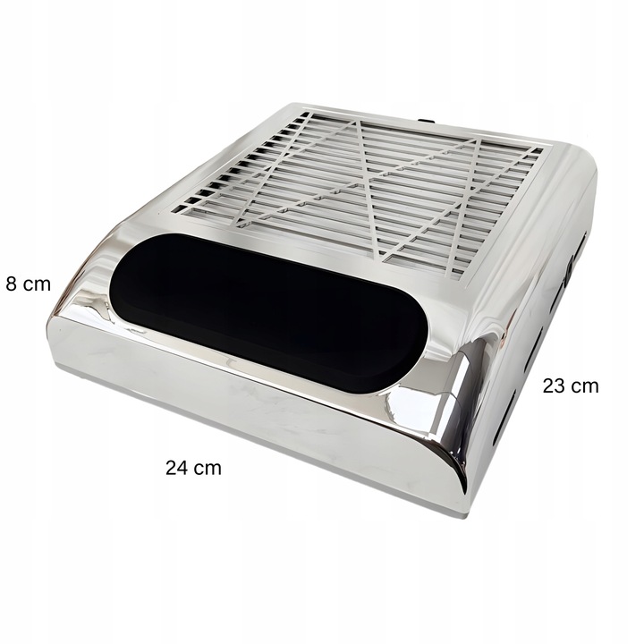 POCHŁANIACZ PYŁU 80W KASETOWY DO PAZNOKCI MANICURE BEZWORKOWY MOCNY +