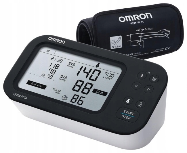 CIŚNIENIOMIERZ OMRON M7 BLUETOOTH 22-42+ZASILACZ