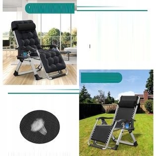 FOTEL OGRODOWY, LEŻAK PLAŻOWY, TURYSTYCZNY PODUSZKA + STOLIK Zero Gravity