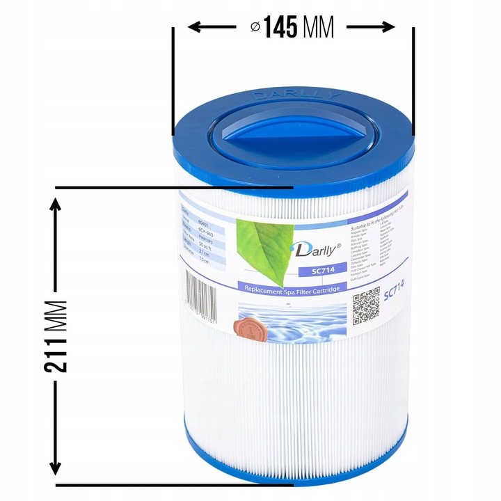Filtr do Spa Jacuzzi Darlly SC714 (210mm)