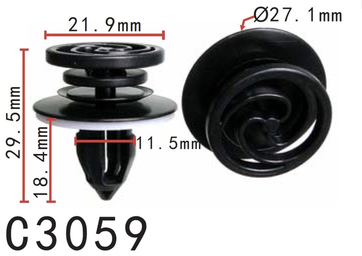 10X SPINKI TAPICERKI DRZWI AUDI A3 A4 B6 B7 S4 RS4 8E0868243