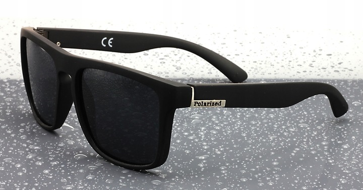 OKULARY PRZECIWSŁONECZNE MĘSKIE POLARYZACYJNE UV 400 ETUI POLARIZED CZARNE