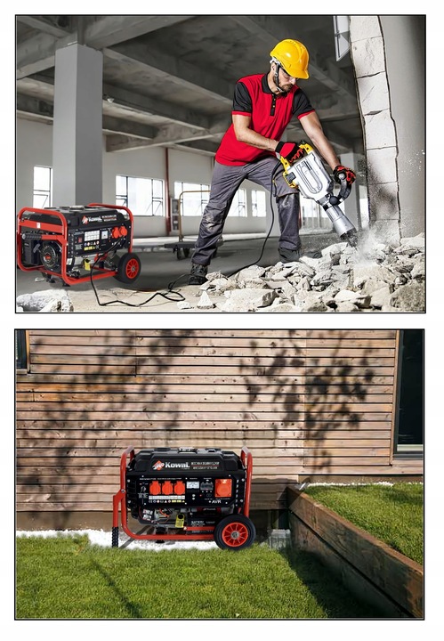 PROFESJONALNY AGREGAT PRĄDOTWÓRCZY 5,2kW KOŁA AVR+ MIEDZIANY STOJAN