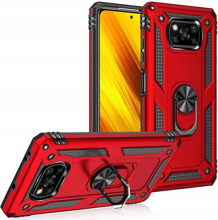 PANCERNE ETUI POKROWIEC CASE do XIAOMI POCO X3 / POCO X3 PRO +SZKŁO