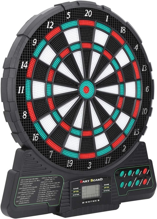 TARCZA DO DARTA GRY DART RZUTKI ELEKTRONICZNA TABLICA GRA DLA 6 GRACZY COIL