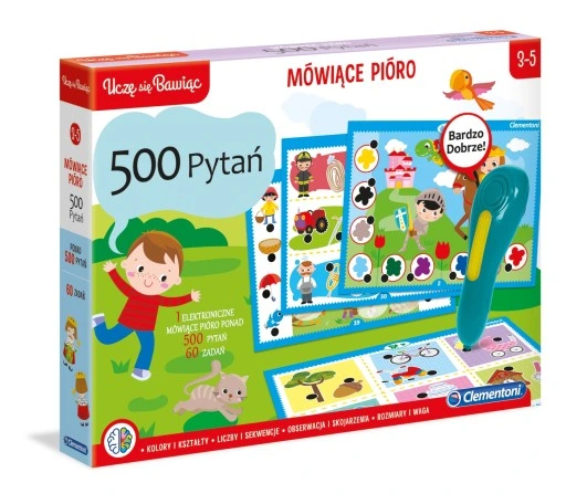 GRA EDUKACYJNA MÓWIĄCE PIÓRO 500 PYTAŃ PRZEDSZKOLA