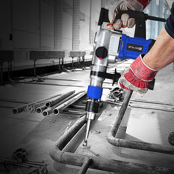 Wiertarka udarowa z kontrolą wibracji, sprzęgło bezpieczeństwa Młot