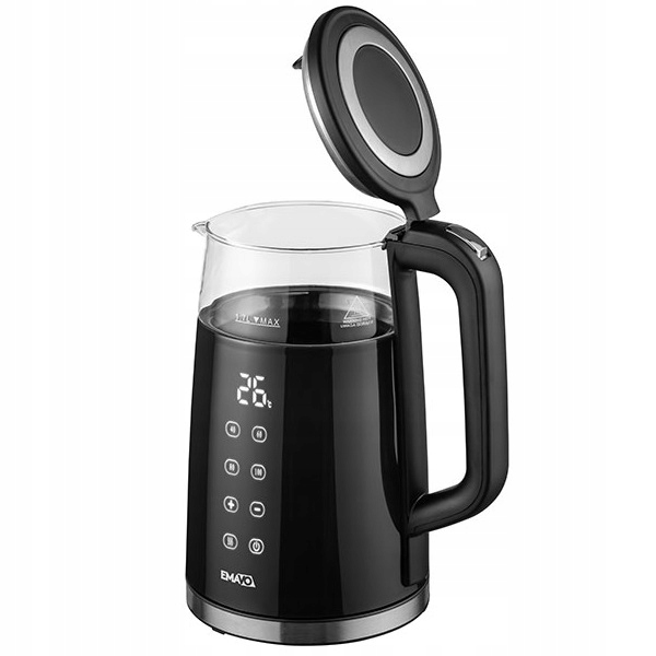 CZAJNIK ELEKTRYCZNY BEZPRZEWODOWY 1,7l 2200W SZKLANY REGULACJA