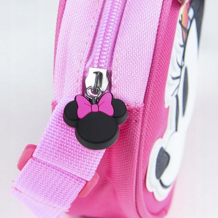 TOREBKA NA RAMIĘ DLA DZIEWCZYNKI RÓŻOWA TOREBECZKA MYSZKA MINNIE 3D