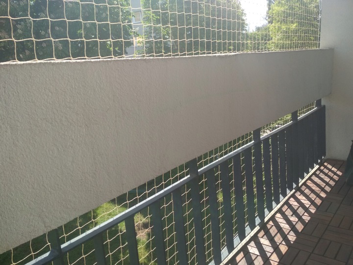 SIATKA ZABEZPIECZAJĄCA NA BALKON DLA KOTA PRZECIWKO PTAKOM 2x3m