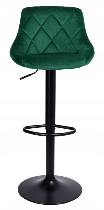 Hoker Barowy Obrotowy Krzesło Barowe Regulowane Welurowe Loftowe Bar