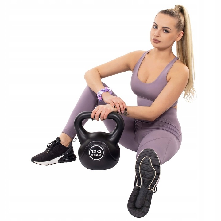 KETTLEBELL DO ĆWICZEŃ 12 kg KULA KETLE HANTLA FITNESS ABS HANTEL CIĘŻAR