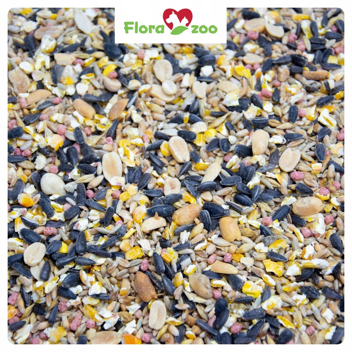 DROBNA KARMA DLA DZIKICH PTAKÓW POKARM ZIARNO SŁONECZNIK ORZECH DO KARMNIK