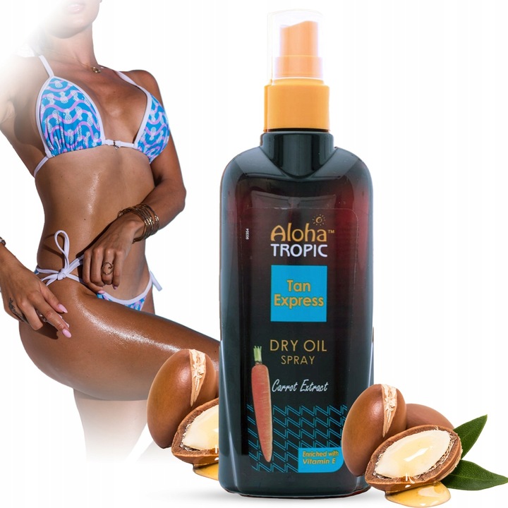 Greckie opalanie Aloha Tropic Suchy olejek BOOSTER PRZYSPIESZACZ OPALANIA