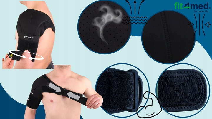 STABILIZATOR ORTEZA BARKU STAWU BARKOWEGO DOBRZE STABILIZUJE TRZYMA BARK