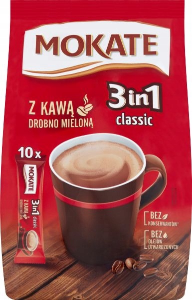 Napój Kawowy 3w1 Classic Mokate Mix Kawowy Instant 10 saszetek