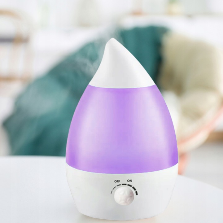 DYFUZOR NAWILŻACZ POWIETRZA CICHY LAMPKA LED 7 KOLORÓW 25W JONIZATOR