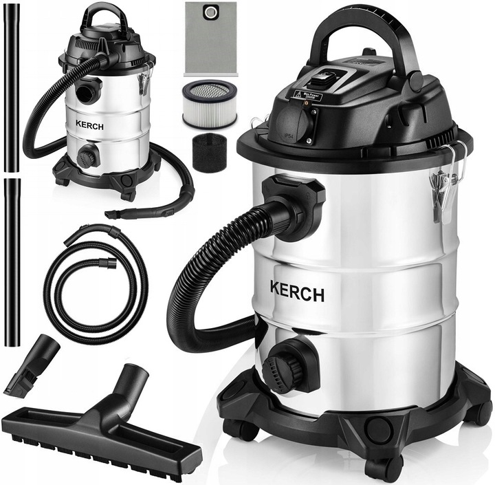 ODKURZACZ PRZEMYSŁOWY BEZWORKOWY MOKRO SUCHO KERCH RADO 3800W