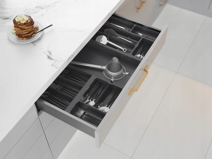 SZUFLADA GTV AXIS PRO 550C1 WYSOKA L550 H167 BIAŁA CICHY DOMYK WYSUW