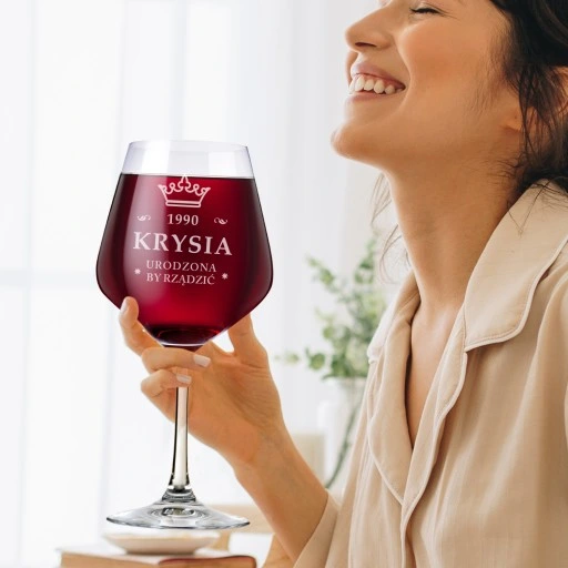 KIELISZEK do WINA KROSNO na urodziny 18-99 GRAWER